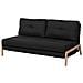 Divano Letto Colore Nero Edland - Foto miniatura 6