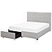 Letto La Rochelle Con Box Grigio Chiaro 140x200cm - Foto miniatura 1