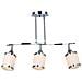 Lampada A Sospensione Mamba - Lampadario - Da Soffitto - Cromo In Metallo, Vetro, 12 X 54 X 58 Cm, 3 X E27, 40 W - Foto miniatura 1