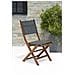 Sedia Da Giardino Pieghevole Legno 50,65x49,60x93,20 Cm - Foto miniatura 5