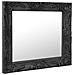 Specchio Da Parete Stile Barocco 60x60 Cm Nero - Foto miniatura 6
