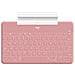 Tastiera Bluetooth Keys-To-Go Colore Rosa con Supporto per iPhone Bianco (Layout Italiano)  - Foto miniatura 1