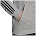 Felpa Essentials In Fleece Con Cappuccio E 3 Strisce M Gk9084 - Foto miniatura 4