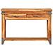 Tavolo Console 110x34x74 Cm In Legno Massello Di Acacia - Foto miniatura 2