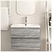 Mobile Lavabo Grigio Sonoma 60x38,5x45 Cm In Legno Multistrato - Foto miniatura 4