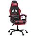 Sedia Da Gaming Con Poggiapiedi Nero E Rosso Vino In Similpelle - Foto miniatura 9
