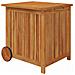 Contenitore Giardino Con Ruote 60x50x58cm Legno Massello Acacia - Foto miniatura 2