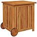 Contenitore Giardino Con Ruote 60x50x58cm Legno Massello Acacia - Foto miniatura 3