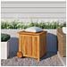Contenitore Giardino Con Ruote 60x50x58cm Legno Massello Acacia - Foto miniatura 1