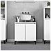 Mobile Lavabo Bianco 58x33x60 Cm In Legno Multistrato - Foto miniatura 1