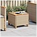 Tavolo Da Giardino Beige 45x45x37 Cm Polyrattan E Legno Acacia - Foto miniatura 1