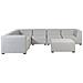 Set Da Giardino Modulare 7 Posti Grigio Chiaro Lato Destro Arezzo - Foto miniatura 5