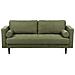 Divano 3 Posti Nurmo Tessuto Verde Scuro - Foto miniatura 4