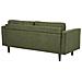 Divano 3 Posti Nurmo Tessuto Verde Scuro - Foto miniatura 7