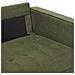 Divano 3 Posti Nurmo Tessuto Verde Scuro - Foto miniatura 8