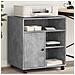 Supporto Per Stampante Con Ruote Grigio Cemento 60x50x67 Cm - Foto miniatura 1
