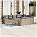 Set Divano Da Giardino 10 Pz Con Cuscini Beige In Polyrattan - Foto miniatura 1