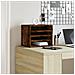 Organizer Scrivania Rovere Fumo 36x26x29,5cm Legno Multistrato - Foto miniatura 3