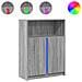 Credenza con LED Grigio Sonoma 77x34x100cm in Legno Multistrato - Foto miniatura 1