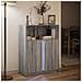 Credenza con LED Grigio Sonoma 77x34x100cm in Legno Multistrato - Foto miniatura 7
