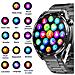Smartwatch Con Ecg, Cardiofrequenzimetro, Fitness Tracker E Molteplici Modalità Sportive Black And Grey Strap - Foto miniatura 3