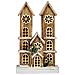 Figura Casa In Legno Naturale Con Luci E Glitter. - Foto miniatura 2