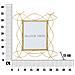 Portafoto Olistic 3 - Oro - Metallo - 35,5x1,5x37 Cm - Foto miniatura 6