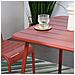 Bergame Tavolo Da Pranzo A 4 Posti 70x70cm In Terracotta - Foto miniatura 4