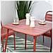 Bergame Tavolo Da Pranzo A 4 Posti 70x70cm In Terracotta - Foto miniatura 6