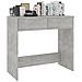 Lusso Casadino -  Scrivania Grigio Cemento 80x40x75 Cm In Legno Multistrato - Foto miniatura 4
