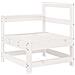Set Divani Da Giardino 6 Pz Bianco In Legno Massello Di Pino - Foto miniatura 3
