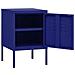 Lusso Casadino -  Comodino Blu Marino 35x35x51 Cm In Acciaio - Foto miniatura 3