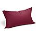 Coppia Federe In Cotone Colore Bordeaux Misura Standard - Foto miniatura 2