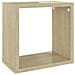 Mensole A Cubo 4 Pz Rovere Sonoma 26x15x26 Cm - Foto miniatura 6