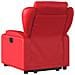 Poltrona Alzapersona Reclinabile Elettrica Rossa in Similpelle - Foto miniatura 5