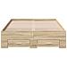 Struttura letto con cassetti rovere sonoma 120x190 cm legno ingegnerizzato - Foto miniatura 5