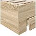 Struttura letto con cassetti rovere sonoma 120x190 cm legno ingegnerizzato - Foto miniatura 8