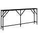 Tavolo Consolle Rovere Nero 180x23x75 cm Legno Ingegnerizzato - Foto miniatura 1