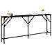 Tavolo Consolle Rovere Nero 180x23x75 cm Legno Ingegnerizzato - Foto miniatura 3