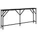 Tavolo Consolle Rovere Nero 180x23x75 cm Legno Ingegnerizzato - Foto miniatura 6