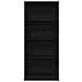 Libreria in Rovere Nero - 60 x 24 x 143 cm - Realizzata in Legno Ingegnerizzato - Foto miniatura 6