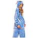 Pigiama Da Donna Tuta Kigurumi Onesie Costume Stich Blu 155-165 M - Foto miniatura 7