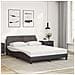 Letto con Materasso Grigio 140x190 cm in Similpelle - Foto miniatura 3