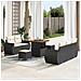 Set Divano da Giardino 8 pcs Nero e crema 80 x 80 x 71 cm - Foto miniatura 2