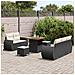 Set Divano da Giardino 8 pcs Nero e crema 80 x 80 x 71 cm - Foto miniatura 3