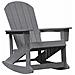 Sdraio Rocking Adirondack 2 pcs Grigio chiaro HDPE - Foto miniatura 4