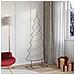 Albero di Natale in metallo con supporto Nero 180 cm Acciaio - Foto miniatura 2