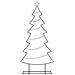 Albero di Natale in metallo con supporto Nero 180 cm Acciaio - Foto miniatura 5