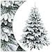 Albero di Natale Artificiale Snodato Foderato di Neve Bianco - Foto miniatura 1