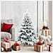 Albero di Natale Artificiale Snodato Foderato di Neve Bianco - Foto miniatura 2